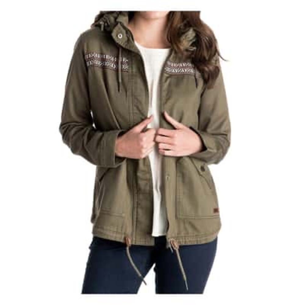 Roxy Women’s Wintercloud Military Jacket Size XS